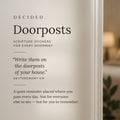 DECIDED. Doorposts Scripture Sticker Sheet