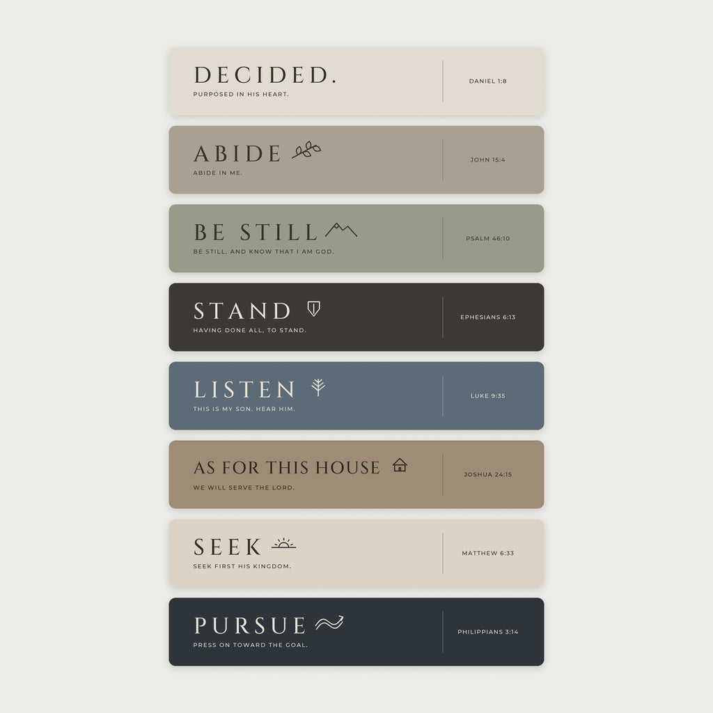 DECIDED. Doorposts Scripture Sticker Sheet