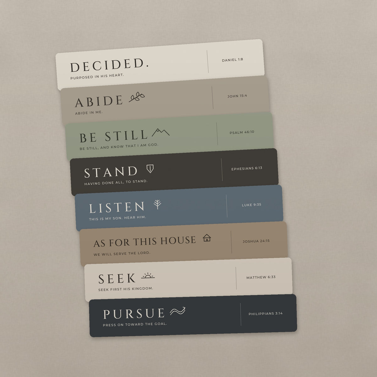 DECIDED. Doorposts Scripture Sticker Sheet