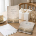 HAPPY BIRTHDAY Psalm 118:24 scripture greeting cards with white envelopes in a styled setting - DECIDED.
